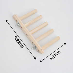 Solid Wood <b>Ladder</b> For Parrots Bird Toy Climbing <b>Ladder</b> Durable Rectangle Medium Size Bird Supplies - Product Image 5