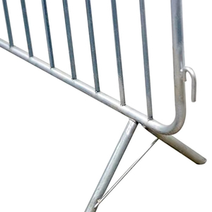 Yol güvenliği olay çit trafik yönetimi için taşınabilir galvanizli Metal yaya barikat çit kalabalık kontrol bariyeri - Product Image 3