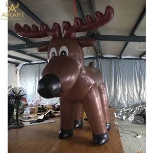 Renne gonflable de décoration de Noël, modèle de clôture de cuvette de renne gonflable personnalisé pour l'affichage - Product Image 6