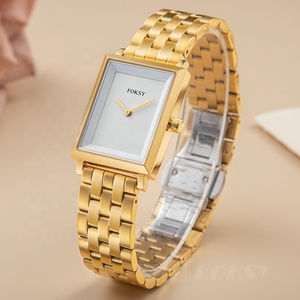 <span class=keywords><strong>Orologio</strong></span> da Polso Sottile OEM in <span class=keywords><strong>Oro</strong></span>, Montre Luxe Femme con Quadrante Quadrato, <span class=keywords><strong>Orologio</strong></span> al Quarzo di Lusso per Donne dal Design Classico - Product Image 4