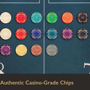 ชุดชิปโป๊กเกอร์ระดับมืออาชีพ พรีเมียม 500 ชิ้น คุณภาพระดับคาสิโน น้ำหนัก 14 กรัม ทำจากดินเหนียว พร้อมหมายเลข - Product Image 5