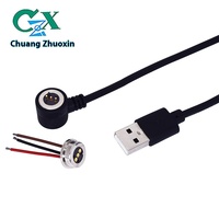 Connecteur de charge magnétique USB 3 broches en cuivre personnalisé pour lampe LED à rail coulissant, lampe d'aromathérapie, PCB d'ambiance IP67
