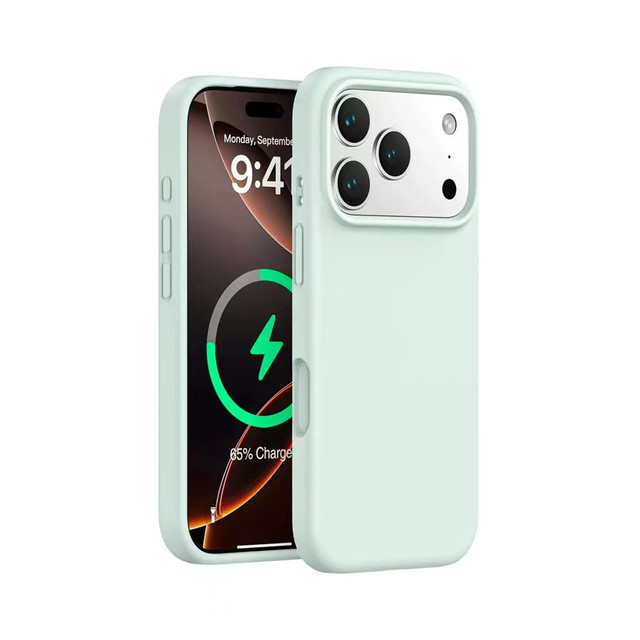 Magnetic Ring Real Liquid Silicone Soft Bumper Shockproof Mobile Phone Case for iPhone 17 Pro Max 17 Air