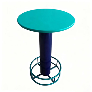 Mesa de Bar Redonda Personalizada con Logotipo, Tamaño Personalizado, Diámetro de 80 cm, Amarillo, Verde, Negro, para <span class=keywords><strong>Pub</strong></span>, Exterior, con Base - Product Image 6