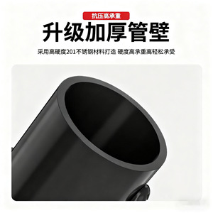 Stainless Steel Black U Shape Flange Bracket For Clothes Rail Curtain Rod Towel Bar Wardrobe <b>Mounting</b> - Product Image 2