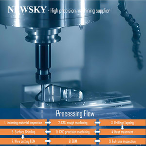 חלקי עיבוד שבבי CNC בעלי 5 צירים, טבעתיים, גדולים, מטיטניום, בדיוק גבוה במיוחד ±0.005, מתוצרת ניוסקי קאסטום - Product Image 2