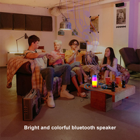 Lampe de contrôle du son LED RGB, haut-parleur Bluetooth, lampe de musique, veilleuse sans fil, haut-parleur Bluetooth pour Bar, voiture, décoration de la maison