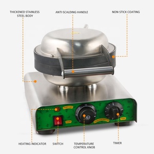 <span class=keywords><strong>Gaufrier</strong></span> <span class=keywords><strong>professionnel</strong></span> <span class=keywords><strong>en</strong></span> forme de coeur à plaque unique Machine à gaufres commerciale <span class=keywords><strong>Gaufrier</strong></span> aux oeufs pour le petit déjeuner - Product Image 2