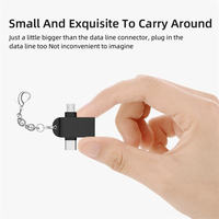 Adaptateur OTG portable 2 en 1 Micro USB Type C vers USB A femelle