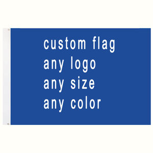 कस्टम कॉर्पोरेट ध्वज बैनर xzbn ब्रांड डिजिटल मुद्रित पॉलिएस्टर सामग्री किसी भी आकार का रंग डबल सिलाई डिजाइन लोगो ध्वज - Product Image 2