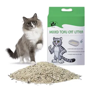 Oem Wholesale Pet Cat Product Natural Eco Original flavor Cat sand mix Cat Litter