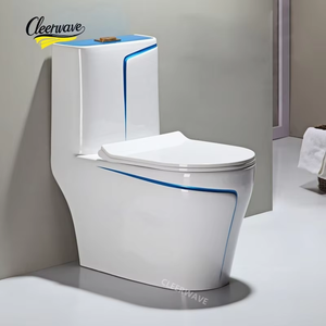 WC in Ceramica Placcato Oro con Doppio Scarico, Design Moderno, per Casa <span class=keywords><strong>e</strong></span> Hotel, Colore <span class=keywords><strong>Rosa</strong></span> - Product Image 2