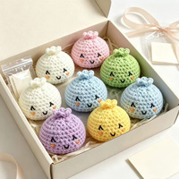 Jouet anti-stress en forme de boule de pain vapeur au crochet, fait main, doux, tricoté, pour soulager l'anxiété, amusant, accessoire de jeu de fête, personnalisable