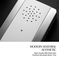 LUCKARM Sonnette sans fil blanche moderne certifiée CE, kit de carillon intelligent à brancher pour hôtels/villas