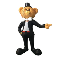 Grande Scultura in Resina di Personaggi Cartoon, Decorazione Commerciale Personalizzata per Esterni