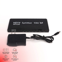 Hardrock HD 1X4 4Kx2K IP65 pour alimentation de répartiteur, profondeur de couleur 10 bits, modèle noir 7101 OEM/Agence pour vidéo