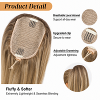 Extensions de cheveux en fibre haute température de 20 pouces, bouclées, avec cordon de serrage, postiche à clipser, pour femmes noires, I-Tip, vente en gros