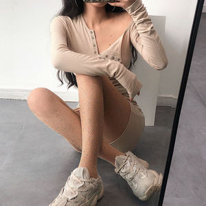 Women's Nylon Stretch Sexy Transparent <strong>Fishnet</strong> Tight <strong>Pants</strong>, Women's Shiny Diamond Hollow-Out <strong>Fishnet</strong> Long Socks - Product Image 1