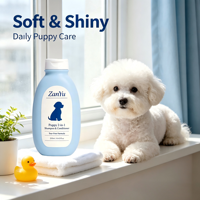 Shampoing et revitalisant 2-en-1 pour chiots, formule douce et délicate, nettoie et adoucit le pelage, bain de toilettage pour jeunes chiens, Guangdong