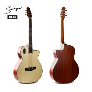 Smiger brand special side sound port design acoustic guitar with custom steel strings guitar acoustic