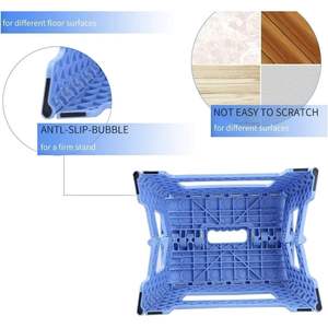 SKY-TOUCH TRADING FZE 9 pouces escabeau pliant pour enfants pliable en plastique tabouret de cuisine salle de bain pliable 1kg - Product Image 3