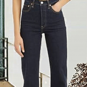 <span class=keywords><strong>Jean</strong></span> skinny taille haute pour <span class=keywords><strong>femme</strong></span>, en denim tissé simple, couleur foncée, pour toutes les saisons, décontracté, à porter au quotidien - Product Image 3