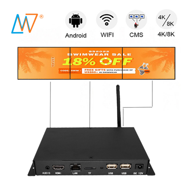 Customized Metal case Digital Sinage Rk3588 Linux Android Mini Media Player Tv Box