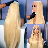 Perruque Lace Front 613 en Cheveux Humains Vierges Bruts, Perruques Frontales 13x6 à Ondulations Profondes Pré-Pluckées, Densité 200%, Perruque Lace Front Blonde 613 avec Dentelle HD