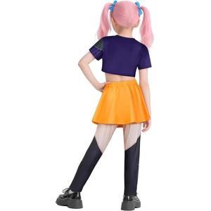 YB Anime <span class=keywords><strong>Cosplay</strong></span> Costumes Filles Halloween Carnaval Scène Performance 3D Imprimé Motif Jeu De Rôle Vêtements Ensemble pour Enfants En Gros - Product Image 4