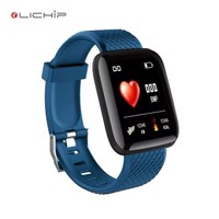 Montre connectée L214, moniteur de fréquence cardiaque, bracelet, tensiomètre, sport, fitness, A6 Id116 116 Plus Smartwatch