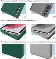 Carré Liquide Silicone Cas de Téléphone Pour Samsung Galaxy S22 S21 S20 S10 Ultra Plus FE A32 A72 A73 A03S A52 A23 A12 4G 5G Note 20 10