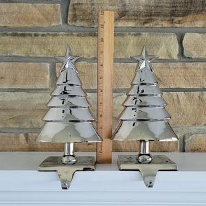 Latest Design Brass Nickel Finishing <b>Stocking</b> Holder <b>Christmas</b> Tree - Product Image 3