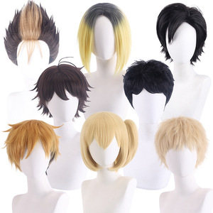 Peluca de cosplay de Hikaru Shoyo de Haikyuu y peluca de anime del doble de Tsukijima Hikaru - Product Image 1