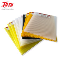 JUTU Heavy-Duty 4mm PP Feuille de plastique ondulé-Résistant aux intempéries pour les panneaux de chantier
