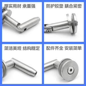 Stainless Steel Canopy Bracket Wire <b>Rope</b> Fastener 304 Mirror Finish For Glass Canopy Office Building - Product Image 5