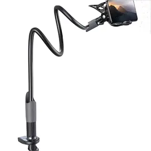 Linh Hoạt Cánh Tay Dài Lười Biếng Điện Thoại Núi Cho Bàn Clip Bracket Kẹp Đứng Ngỗng Cổ Khung Giường Dài Người Giữ Điện Thoại Cho Iphone - Product Image 1