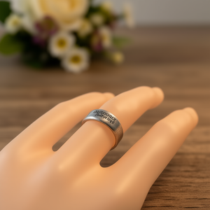 Bague en argent antique unisexe pour usage quotidien, en alliage de cuivre, avec motif gravé, sans pierre, modèle Q308, cadeau idéal, bijou - Product Image 2