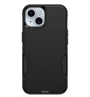 Étui pour iPhone 16e, 15, 14 et 13 - Noir, fin et résistant, format de poche, avec protection des ports