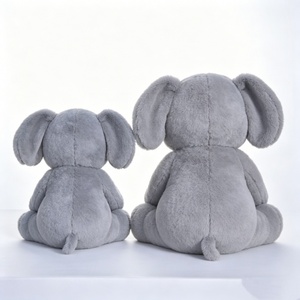 Juego de peluches personalizados de mamá y bebé elefante, pareja de elefantes de peluche grises, juguetes de peluche de mamá y bebé elefante - Product Image 3