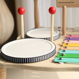 Tambour éducatif multifonctionnel pour bébés CE CPC Instruments de <span class=keywords><strong>musique</strong></span> en bois Jouets musicaux pour bébés Montessori - Product Image 4