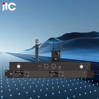 Microphone sans fil UHF portable à cravate avec réduction de bruit et connecteur XLR pour usage en conférence