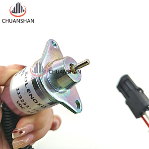 119233-77932 Solenoide de rechazo de combustible 119233-77932 Yanmar 1503ES-12S5SUC12S Reemplazo Woodward M810324 JohnDeere 3038E <span class=keywords><strong>3036E</strong></span> - Product Image 5