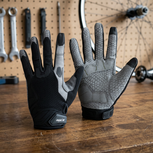 Men's Women's Half-<b>Finger</b> Cycling Gloves Breathable Spandex Leather Non-Slip Palm Protection Mountain <b>Bike</b> Riding Fitness - Product Image 3