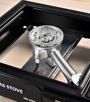 Mini réchaud de camping portable en acier inoxydable, brûleur au kérosène, cuisinière à gaz pour le camping