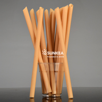 Pailles à boisson compostables maison biodégradables PLA PHA PBS écologiques avec poudre de bambou/fibre de canne à sucre/marc de café