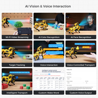 MechDog AI ESP32, robot chien quadrupède programmable open-source avec de grands modèles d'IA pour la vision, la voix et la préhension