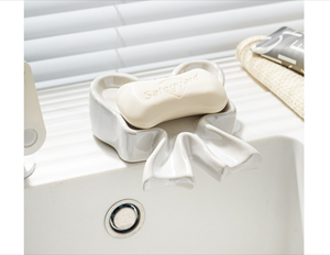 Jabonera <span class=keywords><strong>de</strong></span> Cerámica con Diseño <span class=keywords><strong>de</strong></span> Lazo, Escurridor para Baño, Creativa, <span class=keywords><strong>de</strong></span> Alta Gama, Lujo Ligero, para Lavabo, Estilo Transfronterizo - Product Image 3