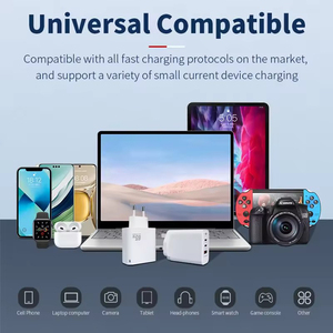 Chargeur GaN PD électrique 65W en promotion, 1 USB + 2 ports Type C, charge rapide OTP pour 15/Tablette/Ordinateur portable, prise UK/US/EU - Product Image 6