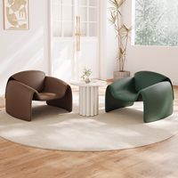 Fauteuil de loisirs haut de gamme en velours avec structure métallique, style italien minimaliste, pour salon, balcon ou salle à manger