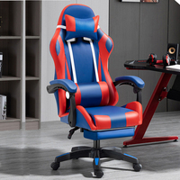 Chaise de jeu PC mobile de haute qualité avec repose-pieds, réglable en hauteur, mobilier de bureau moderne, siège réglable en hauteur